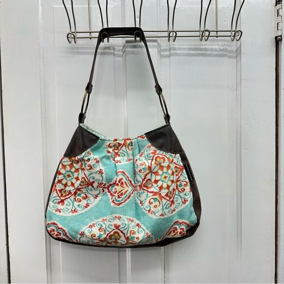 Rebekah Scott Designs Multicolor Pattern shoulder hand bag purse 15 x 11.5 x 3 - Picture 2 of 8